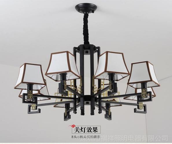 一灯照茶烟 现代新中式铁艺吊灯的东方意境营造